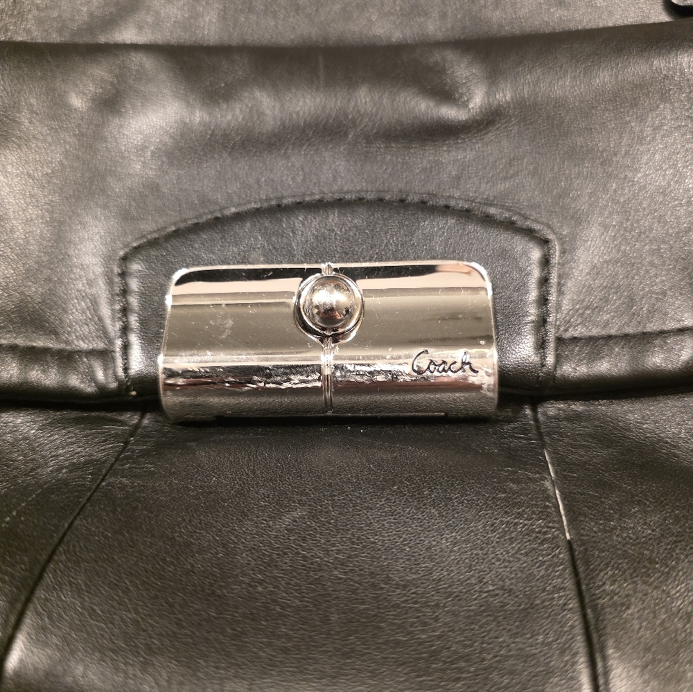 Coach Kristin Leather Satchel Black - Picture 8 of 12